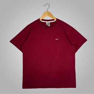Vintage Nike Maroon Short Sleeve T-Shirt Large